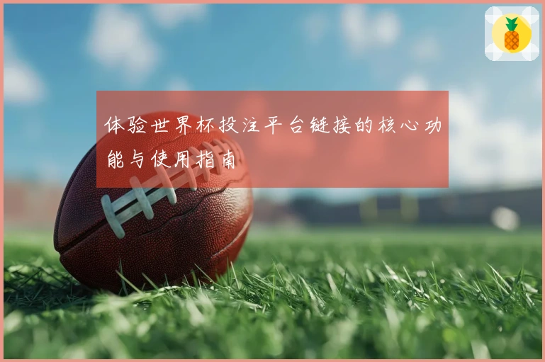体验世界杯投注平台链接的核心功能与使用指南